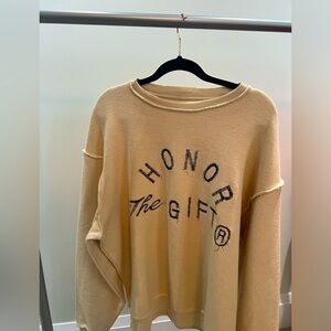HONOR THE GIFT BEIGE/TAN SWEATER